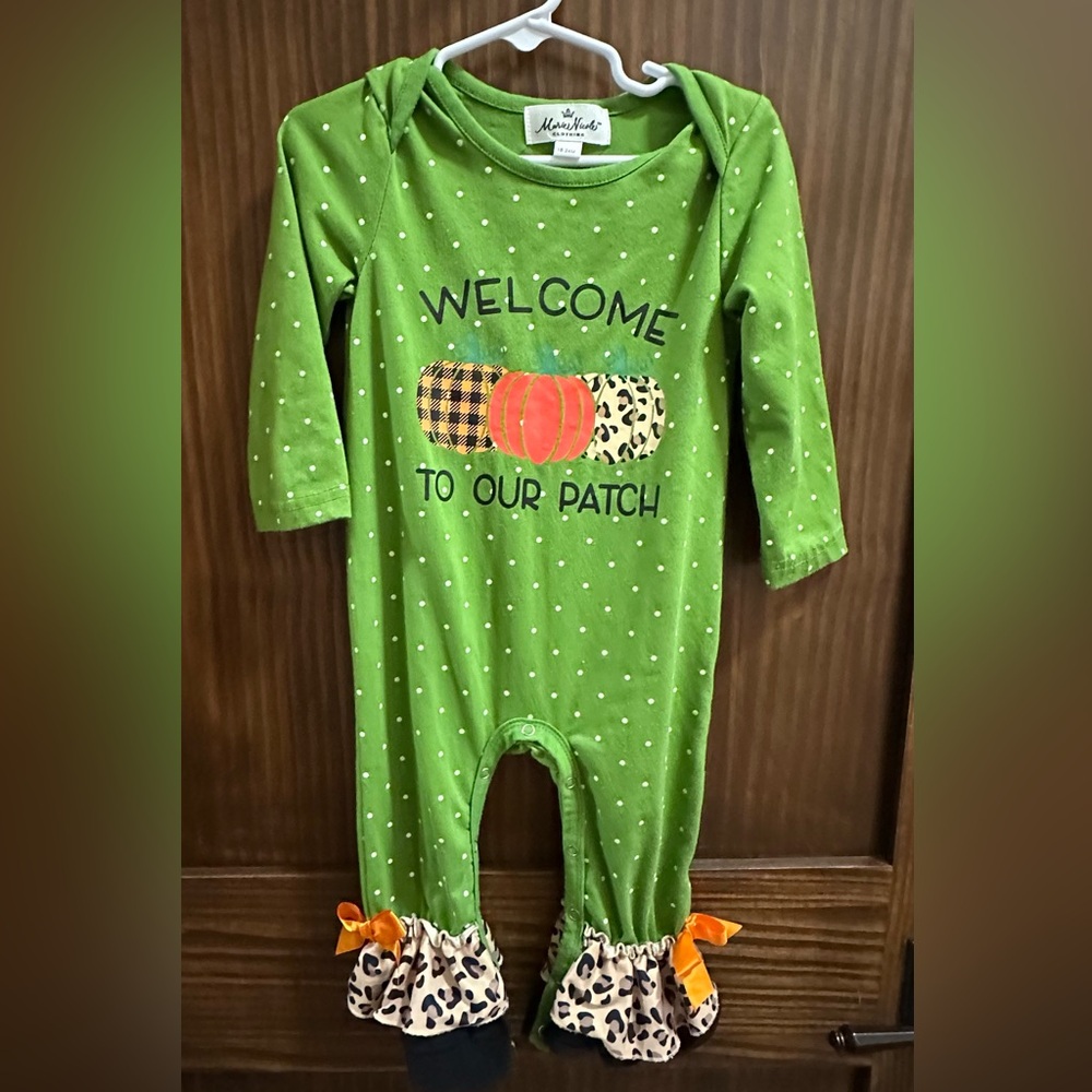 Marie Nicole Green Welcome To Our Pumpkin Patch Footie